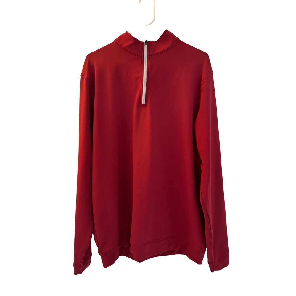 Peter Millar Perth Performance Quarter-Zip Pullover Red XL Summer Comfort Golf